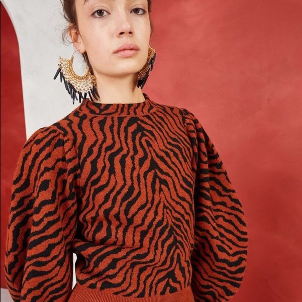 Ulla Johnson Massey Pullover in Rust L